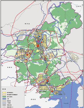 2020年市区城镇人口控制在370万