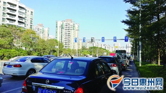 惠州三环南路增设3条可变车道 早晚高峰走法不