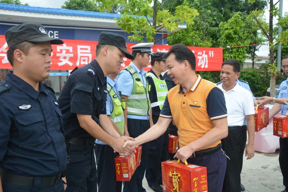 博罗县总工会,公安局工会开展夏日"送清凉"活动