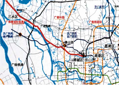 广州佛山肇庆城际轨道年内全线开工