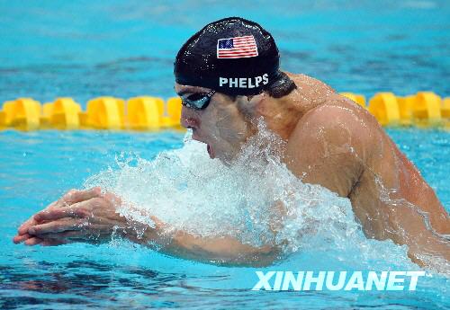 菲尔普斯打破男子200米个人混合泳世界纪录夺